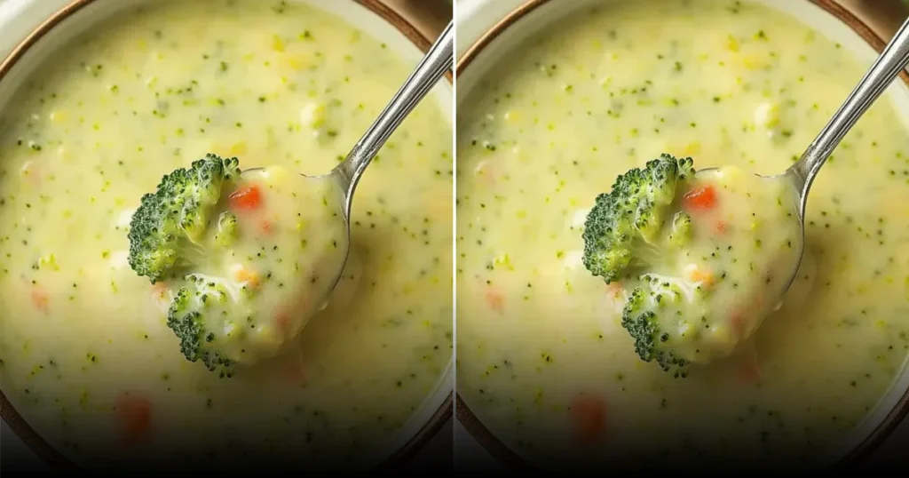 Высокобелковый суп с брокколи и сыром чеддер