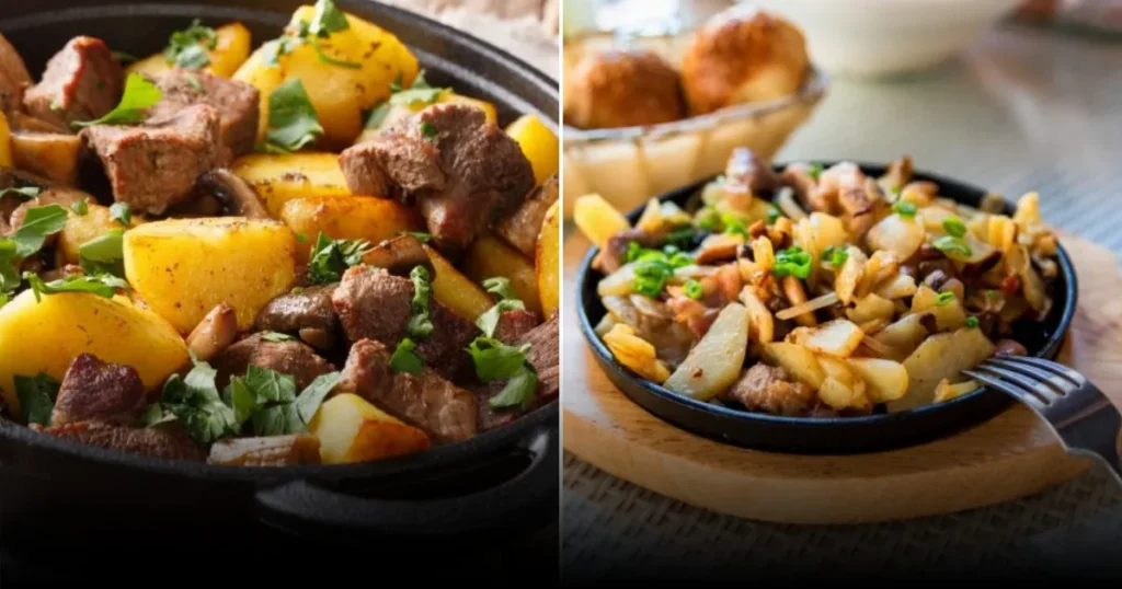8 вкуснейших рецептов жареной картошки с мясом