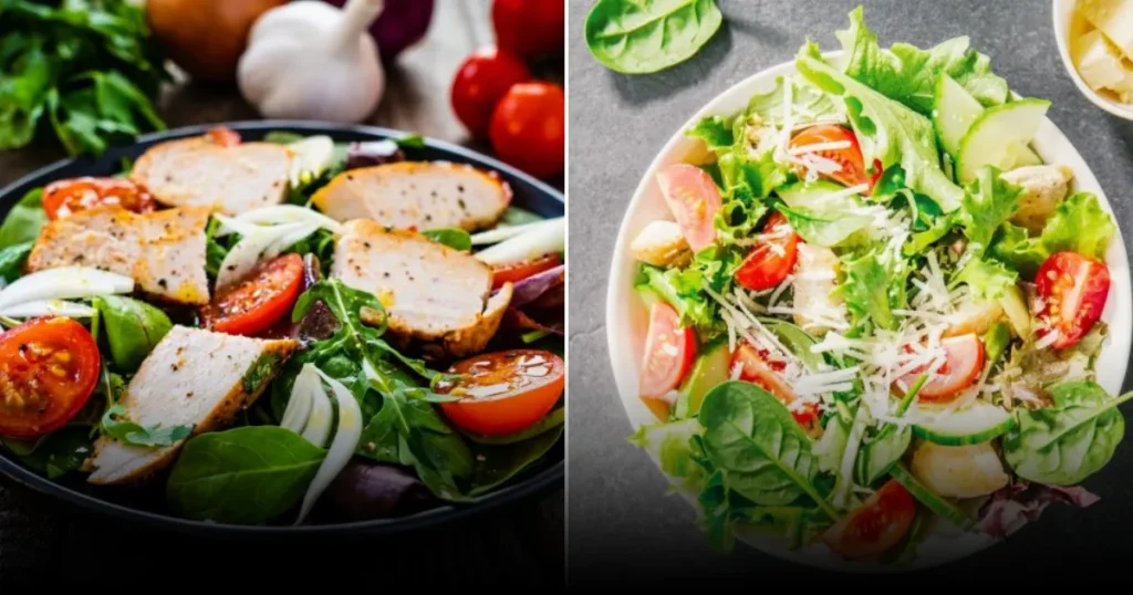 12 рецептов салата с жареной курицей