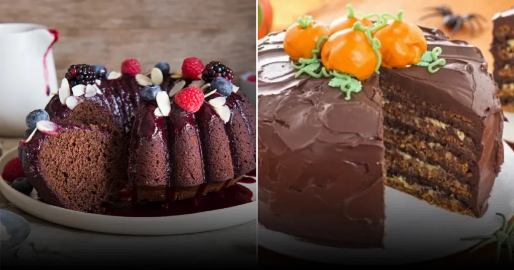 Кекс с какао и миндалем