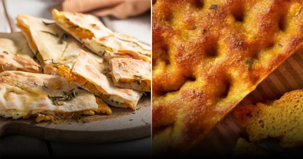 Хрустящая фокачча с тыквой и сыром