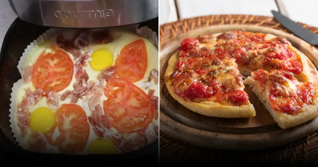 Жидкая пицца в аэрогриле: быстро и вкусно