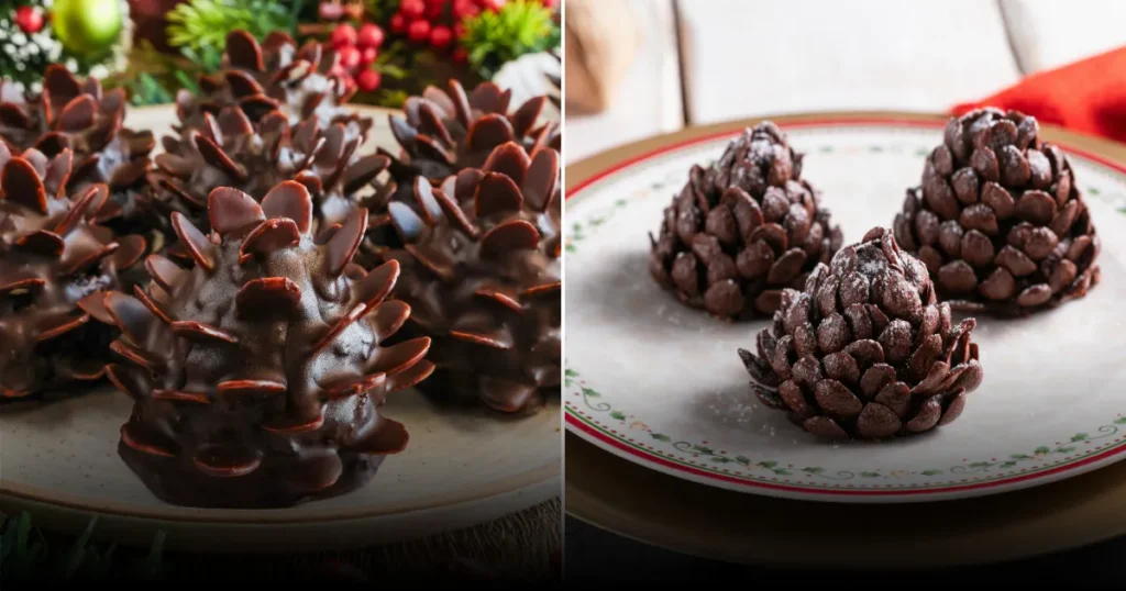 Шоколадные шишки — простое рождественское лакомство