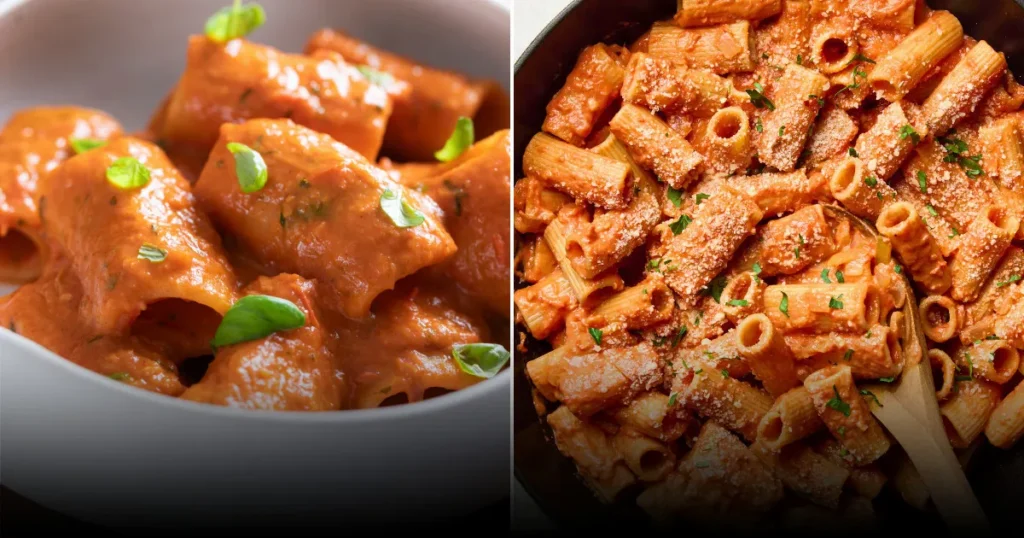 Паста с томатным соусом по-милански