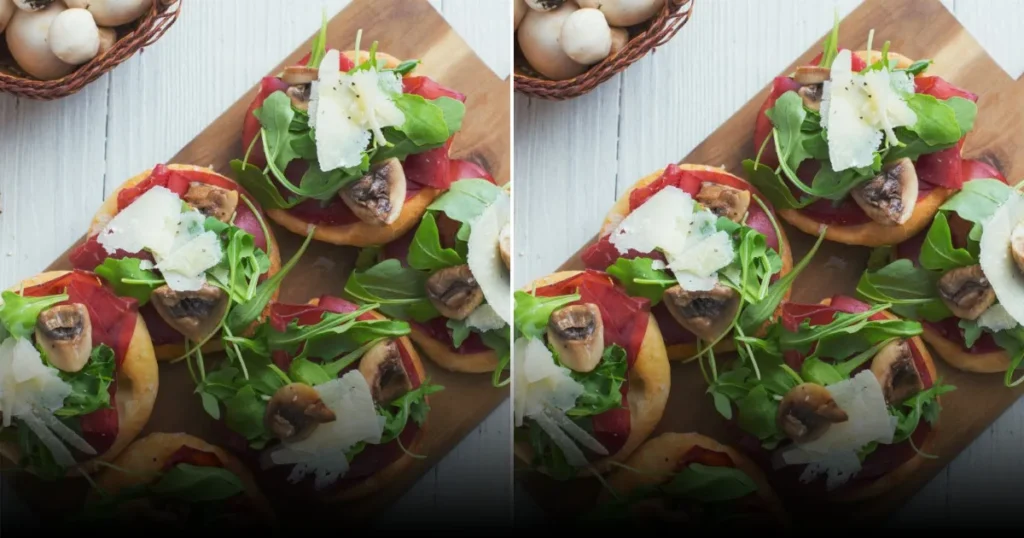 Мини-лепешки с брезолой и руколой: рецепт закуски для вечеринок и уютных вечеров