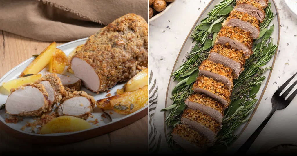 Свиной филей с пармезановой корочкой